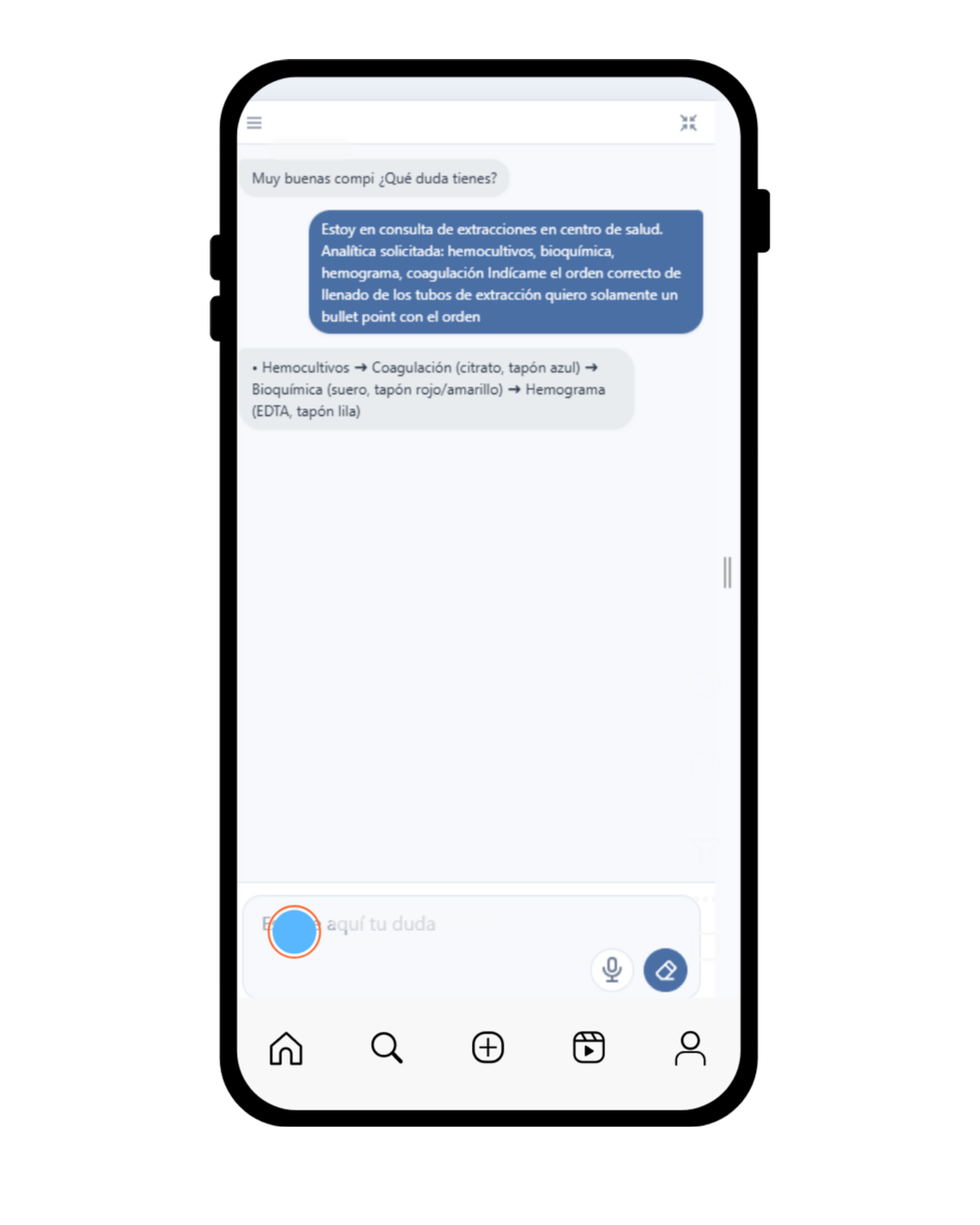 Enferebro AI en móvil